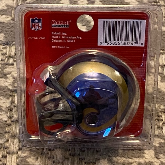 Riddell Pocket Size Color Chrome St Louis Rams NWT - Picture 2 of 2